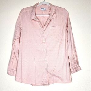 Backcountry Pink Striped Buttondown Top L